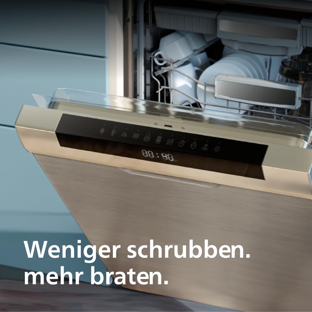 Philips Essential Airfryer XL - 6.2L, Fritteuse ohne Öl, Rapid Air Heißlufttechnologie, Touchscreen, NutriU App mit Rezepten (HD9270/90), 2000 W, 15 x 15 x 14 cm, Schwarz