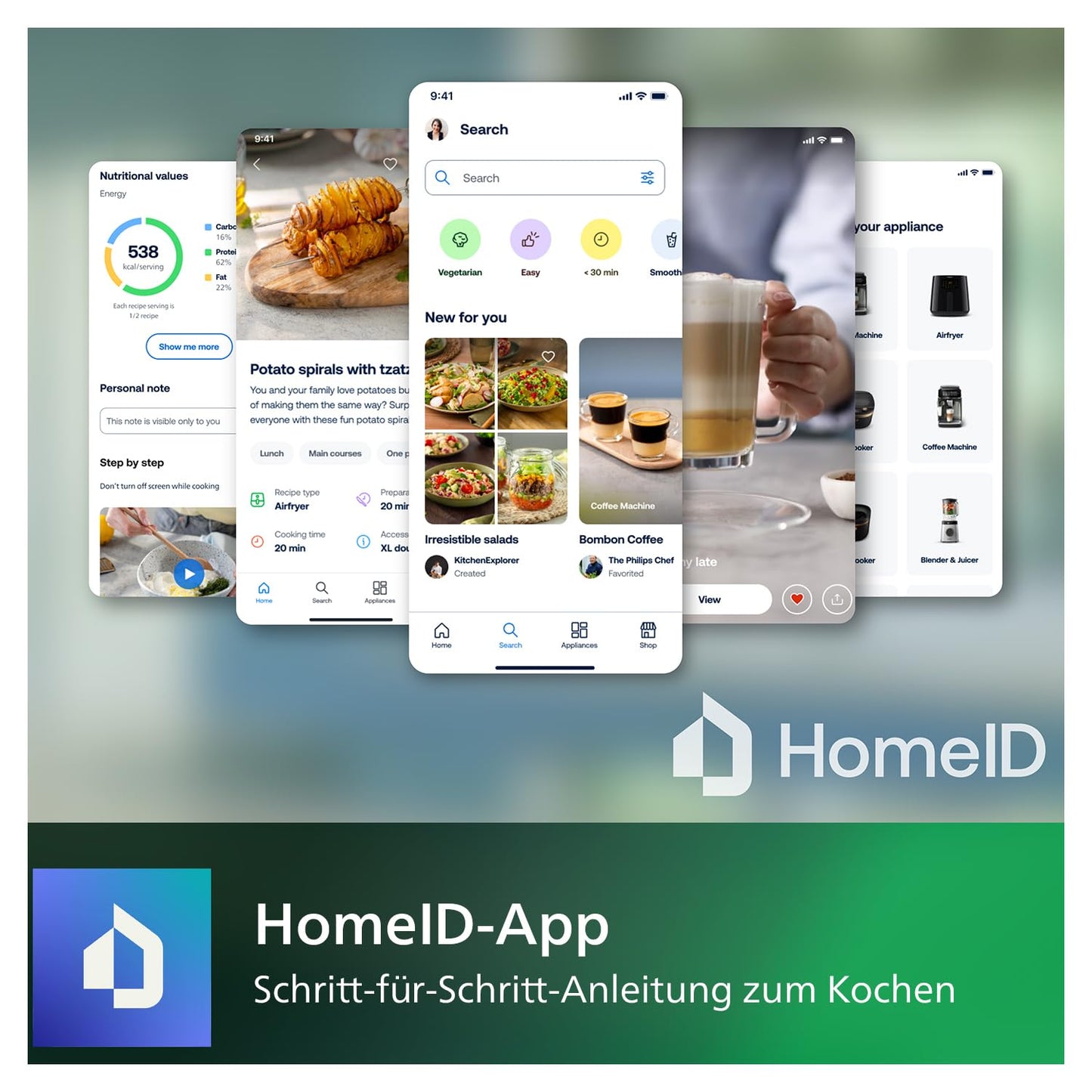 Philips Airfryer Combi 7000-Serie XXL - 8,3 l (2 kg), 22-in-1-Heißluftfritteuse, WiFi-Verbindung, 99% weniger Fettzugabe** mit Rapid CombiAir, HomeID App, Weiß (HD9876/20)